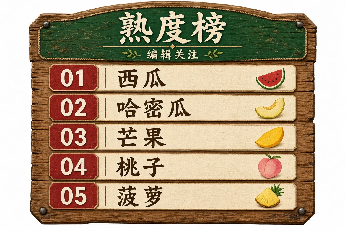 熟度榜编辑关注内容